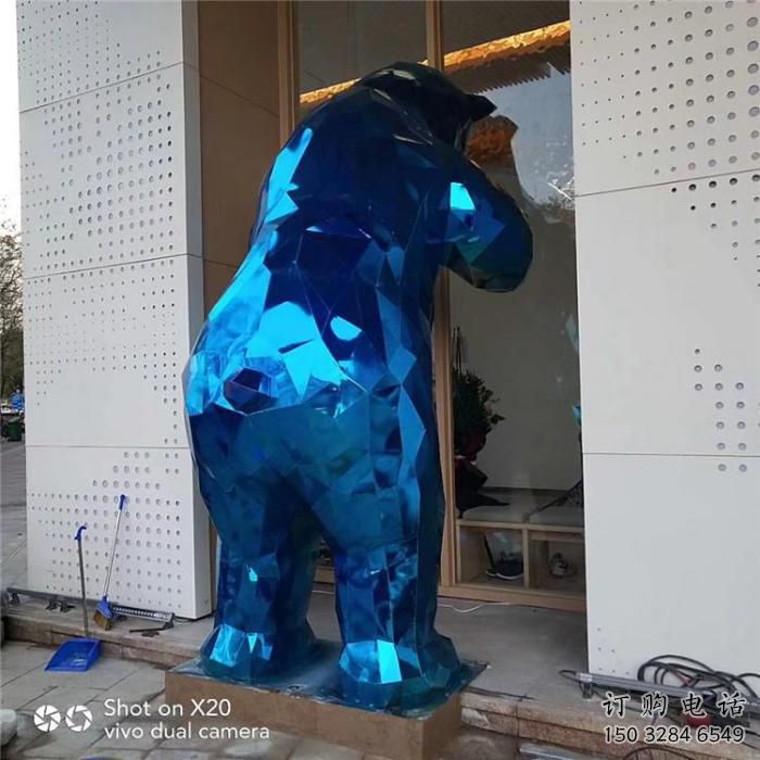 噴鍍北極熊雕塑廠家 大型北極熊雕塑廠家價格