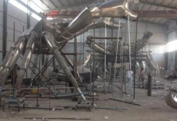 不銹鋼螃蟹雕塑廠家 鍛造工藝 螃蟹雕塑生產制作