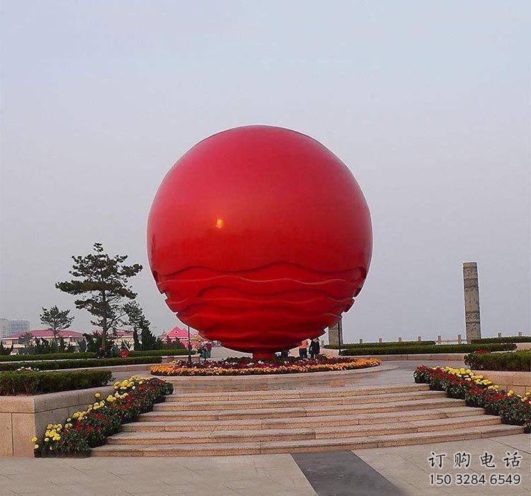 紅日雕塑廠家 地標景觀建筑 不銹鋼紅日雕塑生產