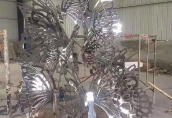 商場蝴蝶雕塑 中式鏤空擺件 酒店房地產蝴蝶雕塑廠家