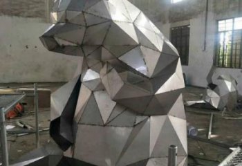 步行街熊雕塑廠家 創意擺件 草地切面熊雕塑   