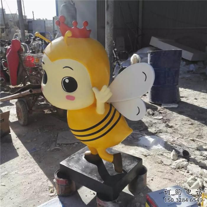 庭院蜜蜂雕塑廠家 歐式仿真擺件 戶外噴漆蜜蜂雕塑