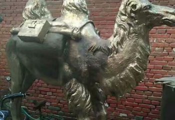 仿古駱駝雕塑廠家 戶外抽象小品 廣場大型駱駝雕塑