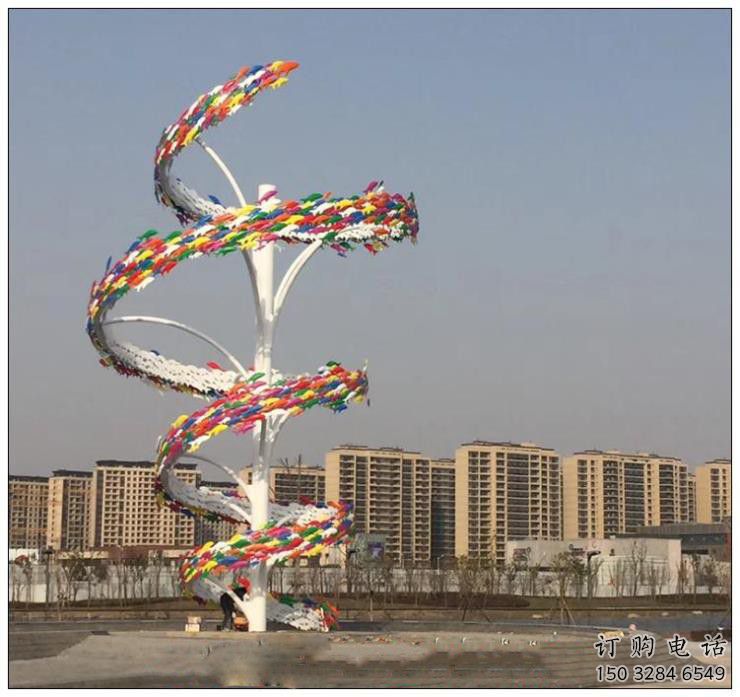商場(chǎng)麥穗魚雕塑廠家 中式戶外小品 酒店彩繪麥穗魚雕塑