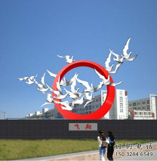 廣場(chǎng)飛鴿雕塑廠家 歐式創(chuàng)意擺件 風(fēng)景區(qū)現(xiàn)代飛鴿雕塑