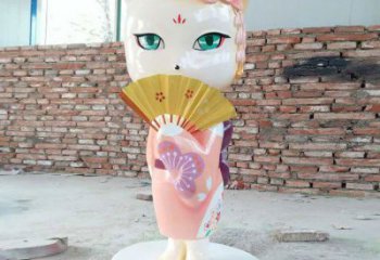 園林狐貍雕塑廠家 大型卡通擺件 街道仿真狐貍雕塑