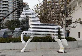 賓館跑馬雕塑廠家 歐式仿真小品 戶外噴漆跑馬雕塑