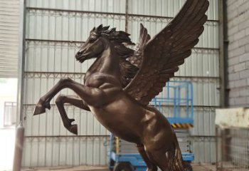 街道飛馬雕塑廠家 創意小品 酒店拉絲飛馬雕塑