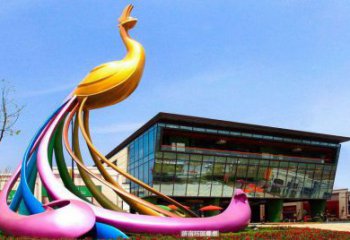 噴漆鳳凰雕塑廠家 現(xiàn)代廣場小品 大型戶外鳳凰雕塑