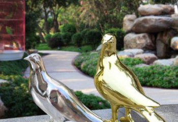 游樂場鴿子雕塑廠家 現代創意擺件 戶外廣場鴿子雕塑