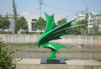 別墅區老鷹雕塑廠家 公園噴漆小品 戶外幾何老鷹雕塑