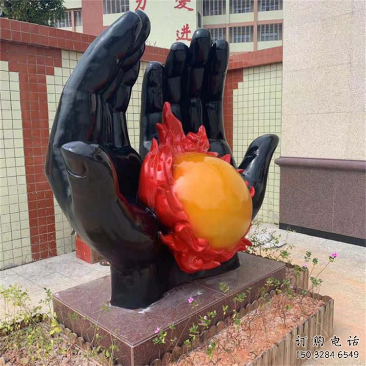 烤漆火苗雕塑廠家 現(xiàn)代創(chuàng)意小品 商業(yè)街不銹鋼火苗雕塑
