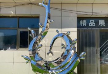 異形水浪雕塑廠家 現(xiàn)代廣場小品 戶外不銹鋼水浪雕塑生產(chǎn)