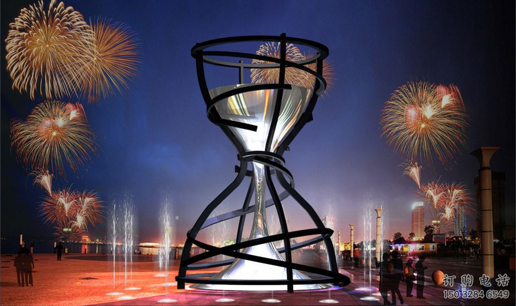 廣場漏斗雕塑廠家 公園小品 大型不銹鋼漏斗雕塑