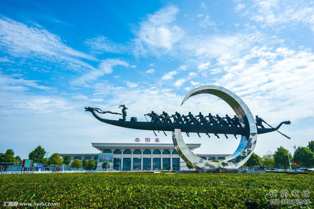 園林龍舟雕塑廠家 鏡面小品 中式不銹鋼龍舟雕塑制作