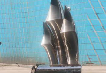 大型一帆風(fēng)順雕塑廠家 鍛造公園廣場不銹鋼小品 