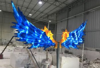 別墅區鳳尾雕塑廠家 大型現代擺件 烤漆不銹鋼鳳尾雕塑制作