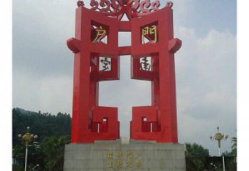 大型燈籠雕塑廠家 鍛造小品 戶外不銹鋼燈籠雕塑生產