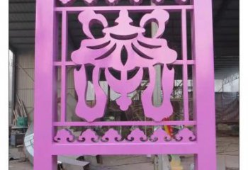 彩繪屏風(fēng)雕塑廠家 現(xiàn)代鏤空擺件 街頭不銹鋼屏風(fēng)雕塑