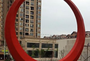 異形圓月雕塑廠家 現(xiàn)代小品 戶外不銹鋼圓月雕塑生產(chǎn)