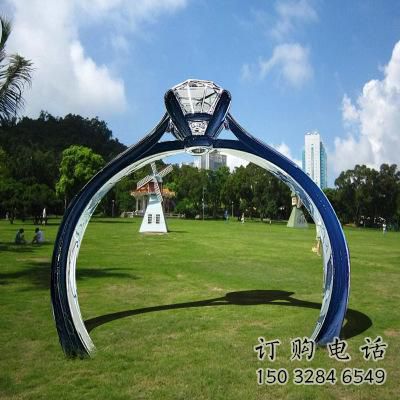 創意拱門雕塑廠家 公園小品 戶外不銹鋼拱門雕塑生產