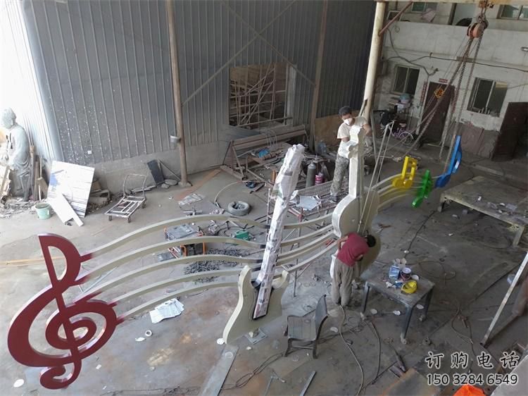 烤漆樂譜雕塑廠家 xd 小品 戶外不銹鋼樂譜雕塑價(jià)格