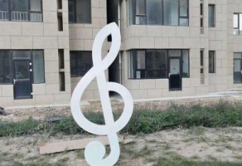 酒店音符雕塑廠家 音樂小品 烤漆不銹鋼音符雕塑生產