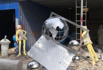 中式電腦雕塑廠家 現(xiàn)代教育小品 戶(hù)外不銹鋼電腦雕塑生產(chǎn)