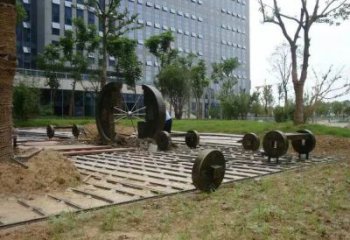 現代銅錢雕塑廠家 大型別墅區擺件 戶外銅錢雕塑生產制作