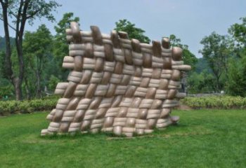 幾何手提包雕塑廠家 戶外小品 烤漆手提包雕塑生產制作