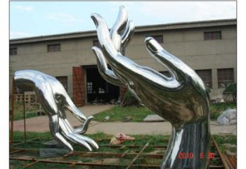 鏡面拇指雕塑廠家 大型擺件 創意不銹鋼拇指雕塑廠