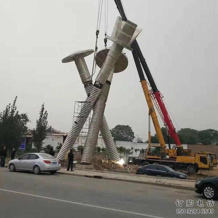 步行街螺釘?shù)袼軓S家 公園小品 大型不銹鋼螺釘?shù)袼軓S
