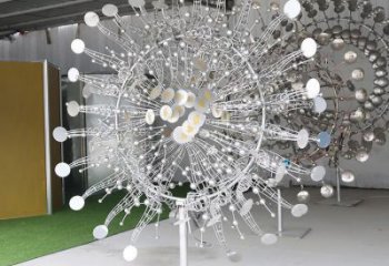 公園風動雕塑廠家 戶外擺件 抽象不銹鋼風動雕塑廠