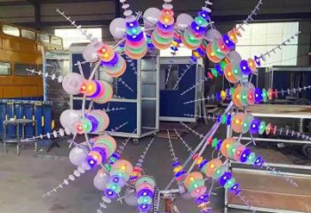 中式風動雕塑廠家 現代小品 游樂場不銹鋼風動雕塑制作