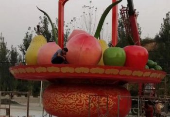 噴漆菜籃子雕塑廠家 中式小品 大型不銹鋼菜籃子雕塑價(jià)格