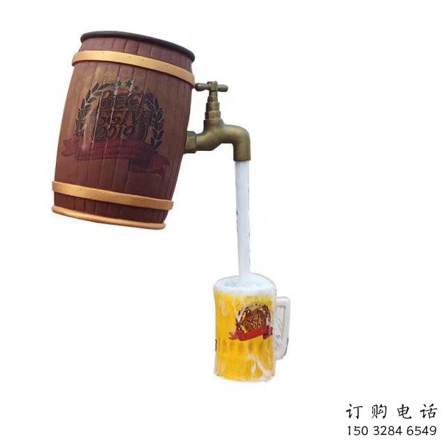 街道酒壇雕塑廠家 現代擺件 大型不銹鋼酒壇雕塑制作