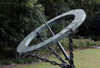 創(chuàng)意日晷雕塑廠家 戶外小品 公園不銹鋼日晷雕塑廠