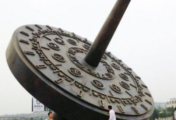 戶外日晷雕塑廠家 噴漆小品 創(chuàng)意不銹鋼日晷雕塑廠