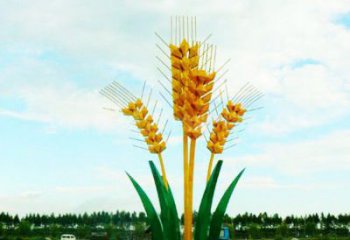 抽象麥子雕塑廠家 仿真小品 戶外不銹鋼麥子雕塑制作