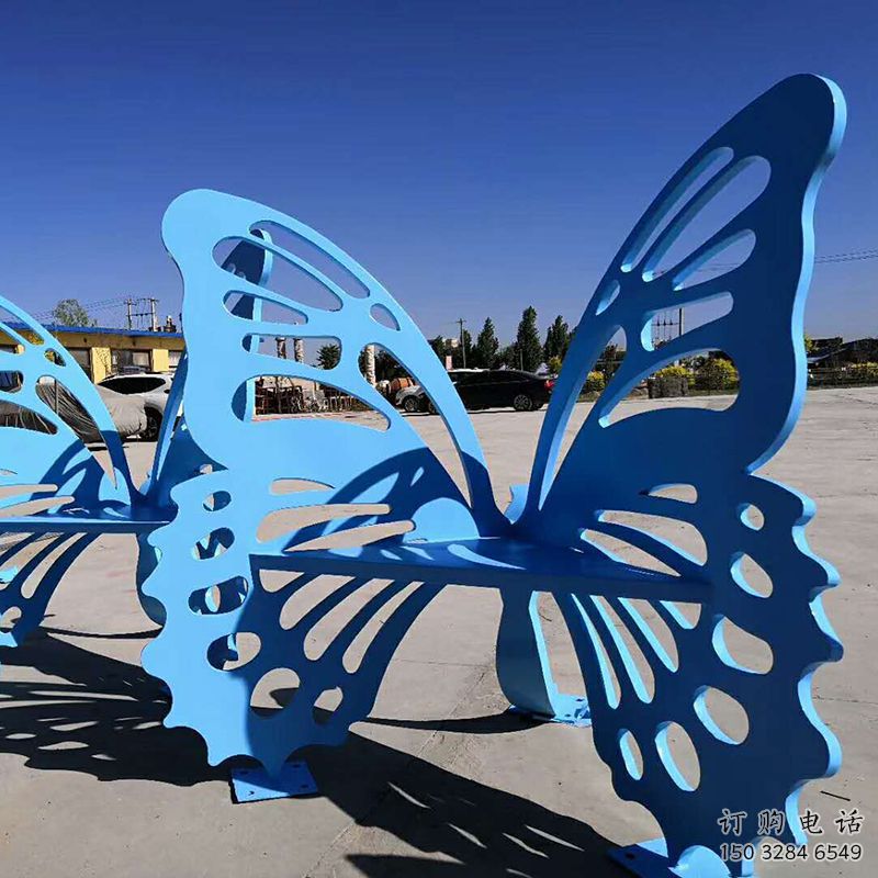 鏤空凳子雕塑廠家 園林小品 住宅小區不銹鋼凳子雕塑廠