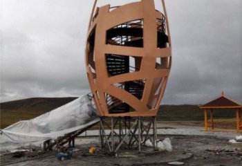 鏤空籠子雕塑廠家 園林小品 住宅小區(qū)不銹鋼籠子雕塑廠