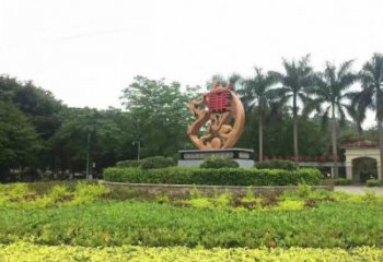 抽象廉政雕塑廠家 噴漆公園小品 大型不銹鋼廉政雕塑工廠