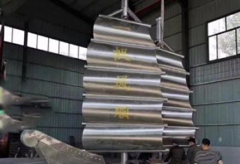 房地產(chǎn)船帆雕塑廠家 創(chuàng)意擺件 鍛造不銹鋼船帆雕塑廠
