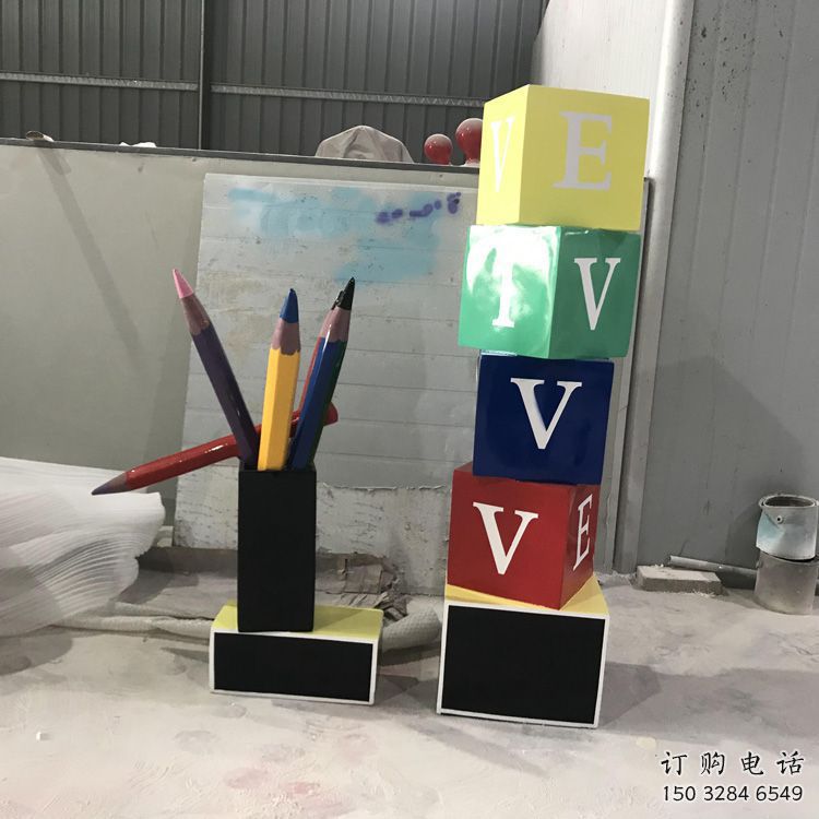 公園鉛筆雕塑廠家 戶外擺件 黨建不銹鋼鉛筆雕塑廠