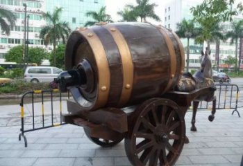 廣場酒罐雕塑廠家 戶外公園小品 大型酒罐雕塑廠