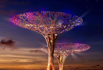 異形雨傘雕塑廠家 現代大型小品 公園不銹鋼雨傘雕塑廠