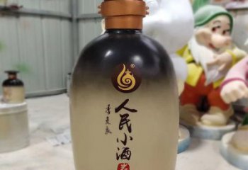 現代瓶子雕塑廠家 大型別墅區擺件 創意不銹鋼瓶子雕塑廠