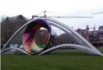 異形眼球雕塑廠家 現(xiàn)代公園小品 大型不銹鋼眼球雕塑制作