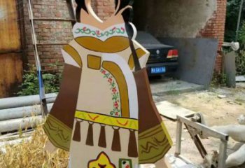 大型皮影雕塑廠家 烤漆小品 抽象皮影雕塑廠