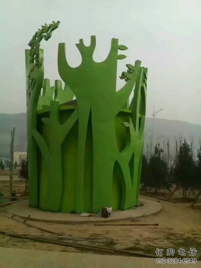 抽象白樺樹(shù)雕塑廠(chǎng)家 現(xiàn)代小品 戶(hù)外不銹鋼白樺樹(shù)雕塑廠(chǎng)